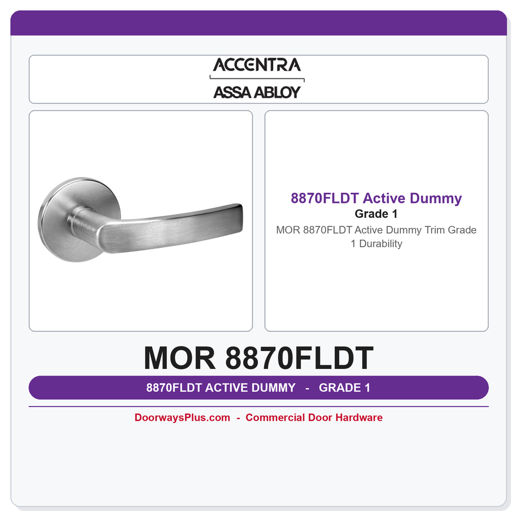 Accentra MOR 8870FLDT Active Dummy Trim – Grade 1 Durability