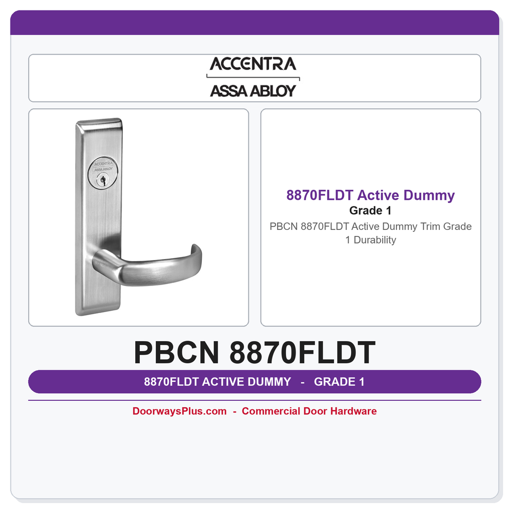 Accentra PBCN 8870FLDT Active Dummy Trim – Grade 1 Durability