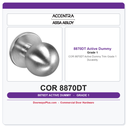 Accentra COR 8870DT Active Dummy Trim – Grade 1 Durability