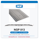 NGP 813 Flat Saddle Threshold 8" x 1/4" ADA Fire Rated | National Guard Products