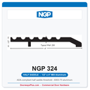 NGP 324 Half Saddle Threshold 4" x 1/2" Aluminum | National Guard
