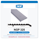 NGP 325 Half Saddle Threshold 5" x 1/2" Aluminum | National Guard