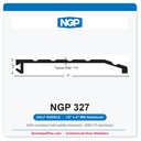 NGP 327 Half Saddle Threshold 4" x 1/2" Aluminum | National Guard