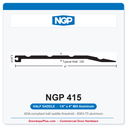 NGP 415 Half Saddle Threshold 4" x 1/4" Aluminum | National Guard