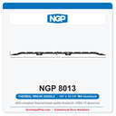 NGP 8013 Thermal Break Saddle Threshold 10-1/4" x 1/4" Aluminum | National Guard