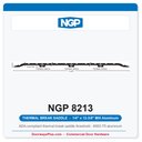 NGP 8213 Thermal Break Saddle Threshold 12-3/8" x 1/4" Aluminum | National Guard