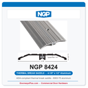 NGP 8424 Thermal Break Saddle Threshold 4-1/8" x 1/2" | ADA | UL Listed | National Guard