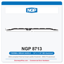 NGP 8713 Thermal Break Saddle Threshold 7-1/8" x 1/4" Aluminum | National Guard