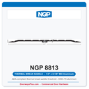 NGP 8813 Thermal Break Saddle Threshold 8-1/8" x 1/4" Aluminum | National Guard