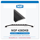 NGP 426DKB Flat Saddle Threshold 6" x 1/2" Dark Bronze | National Guard | ADA, Fire Rated