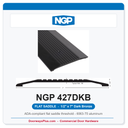 NGP 427DKB Flat Saddle Threshold 7" x 1/2" Dark Bronze | National Guard Products