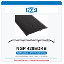 NGP 428EDKB Flat Saddle Threshold 8" x 1/2" Dark Bronze | National Guard Products