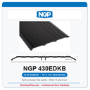 NGP 430EDKB Flat Saddle Threshold 10" x 1/2" Dark Bronze | National Guard Products