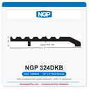 NGP 324DKB Half Saddle Threshold 4" x 1/2" Dark Bronze | National Guard