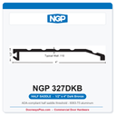 NGP 327DKB Half Saddle Threshold 4" x 1/2" Dark Bronze | National Guard