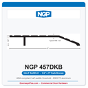 NGP 457DKB Half Saddle Threshold 5" x 3/4" Dark Bronze | National Guard