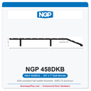 NGP 458DKB Half Saddle Threshold 7" x 3/4" Dark Bronze | National Guard