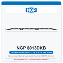 NGP 8013DKB Thermal Break Saddle Threshold 10-1/4" x 1/4" Dark Bronze | National Guard