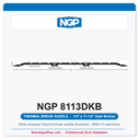 NGP 8113DKB Thermal Break Saddle Threshold 11-1/4" x 1/4" Dark Bronze | National Guard