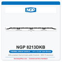NGP 8213DKB Thermal Break Saddle Threshold 12-3/8" x 1/4" Dark Bronze | National Guard