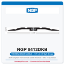 NGP 8413DKB Thermal Break Saddle Threshold 4-1/8" x 1/4" Dark Bronze | National Guard