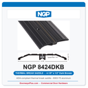 NGP 8424DKB Thermal Break Saddle Threshold 4-1/8" x 1/2" Dark Bronze | National Guard Products