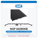 NGP 8429DKB Thermal Break Saddle Threshold 9-1/8" x 1/2" Dark Bronze | National Guard