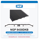 NGP 8430DKB Thermal Break Saddle Threshold 10-1/8" x 1/2" Dark Bronze | National Guard Products