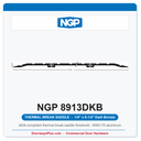 NGP 8913DKB Thermal Break Saddle Threshold 9-1/4" x 1/4" Dark Bronze | National Guard