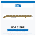 NGP 325BR Half Saddle Threshold 5" x 1/2" Architectural Bronze | National Guard