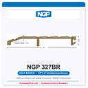 NGP 327BR Half Saddle Threshold 4" x 1/2" Architectural Bronze | National Guard
