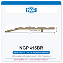 NGP 415BR Half Saddle Threshold 4" x 1/4" Architectural Bronze | National Guard