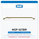 NGP 427BR Flat Saddle Threshold 7" x 1/2" Architectural Bronze | National Guard