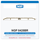 NGP 8428BR Thermal Break Saddle Threshold 8-1/8" x 1/2" Architectural Bronze | National Guard