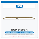 NGP 8429BR Thermal Break Saddle Threshold 9" x 1/2" Architectural Bronze | National Guard