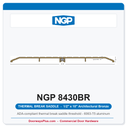NGP 8430BR Thermal Break Saddle Threshold 10" x 1/2" Architectural Bronze | National Guard