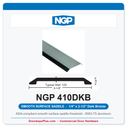 NGP 410DKB Smooth Saddle Threshold 2-1/2" x 1/4" Dark Bronze | National Guard