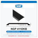 NGP 411DKB Smooth Saddle Threshold 3" x 1/4" Dark Bronze | National Guard