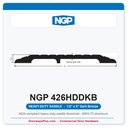 NGP 426HDDKB Heavy-Duty Saddle Threshold 6" x 1/2" Dark Bronze | National Guard