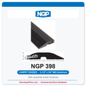 NGP 398 Carpet Divider Threshold 3-1/2" x 3/4" Aluminum | National Guard Products