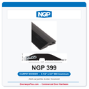 NGP 399 Carpet Divider Threshold 3-1/2" x 3/4" Mill Aluminum | National Guard Products