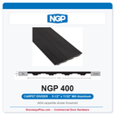 NGP 400 Carpet Divider Threshold 5-1/2" x 11/32" Mill Aluminum | National Guard Products