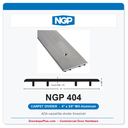 NGP 404 Carpet Divider Threshold 4" x 3/8" Mill Aluminum | National Guard Products