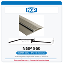 NGP 950 Bumper Seal Threshold 5" x 1/2" Aluminum | National Guard