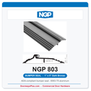 NGP 803 Bumper Seal Threshold 5" x 1" Dark Bronze | National Guard