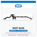 NGP 8435 Bumper Seal Threshold 5" x 7/8" Dark Bronze | National Guard