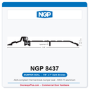 NGP 8437 Bumper Seal Threshold 7" x 7/8" Dark Bronze | National Guard