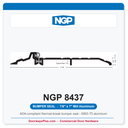 NGP 8437 Bumper Seal Threshold 7" x 7/8" Aluminum | National Guard