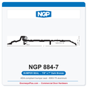 NGP 884-7 Bumper Seal Threshold 7" x 7/8" Dark Bronze | National Guard