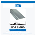 NGP 896HD Bumper Seal Threshold 5" x 1/2" Aluminum | National Guard